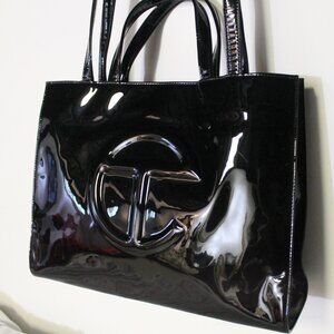 Telfar Medium Shopping Bag - Black Patent